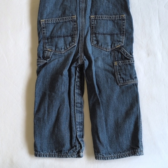 babyGap 1969 jersey lined denim carpenter overalls 18-24 months baby unisex - Picture 8 of 8